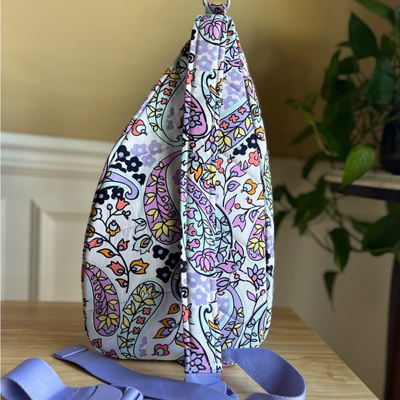 NWT Vera Bradley Essential Sling Backpack ~ MADDALENA PAISLEY ~ Full Size Cotton - Picture 10 of 10